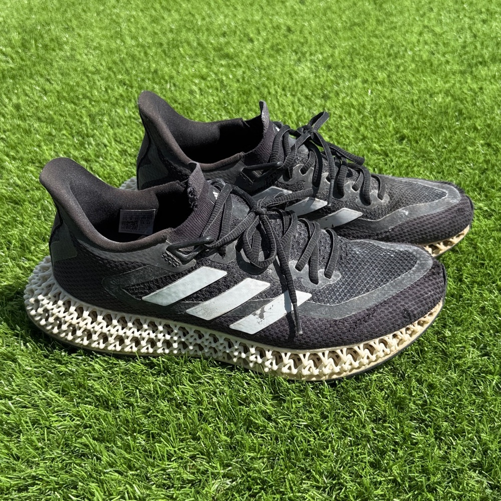 Adidas 4D Black and White Running Shoes